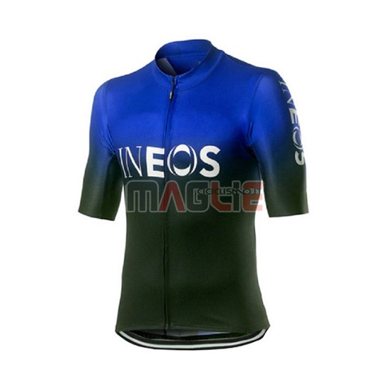 Maglia Castelli Ineos Manica Corta 2019 Nero Blu